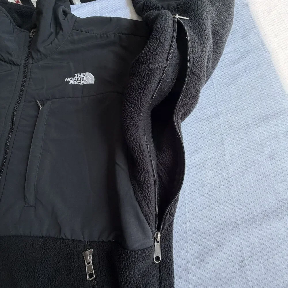 The North Face Jacket Mens Small Black Denali Polartec Fleece Full Zip Outdoor